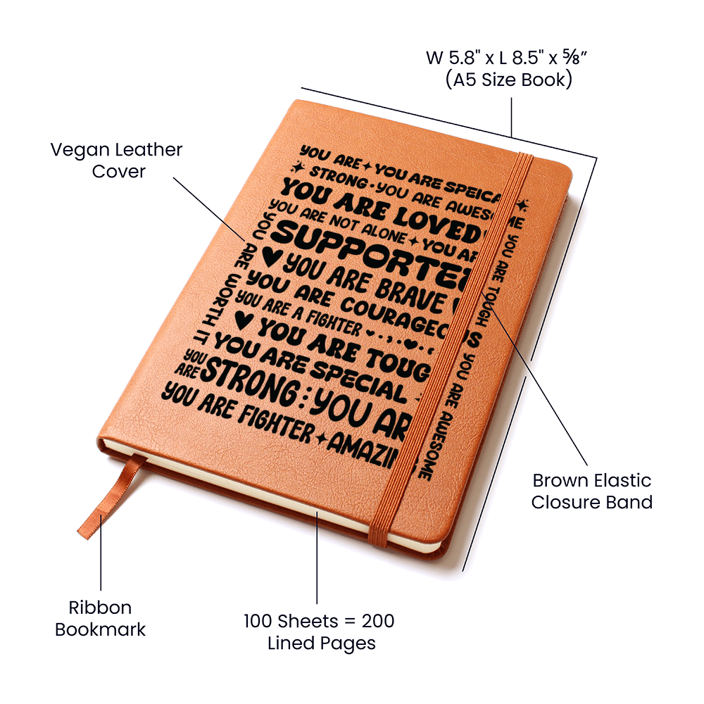You Are a Fighter – Leather Journal