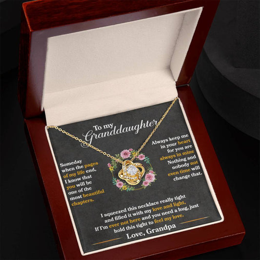 Keep Me In Your Heart - Love Knot Necklace