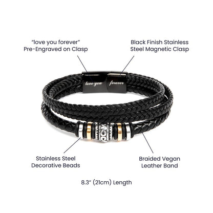 Last Forever Love You Forever (To My Grandson) – Bracelet