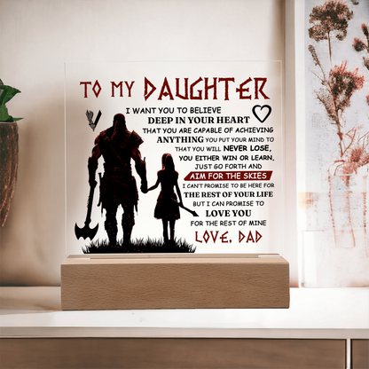 To My Daughter Skies – Acrylic Square