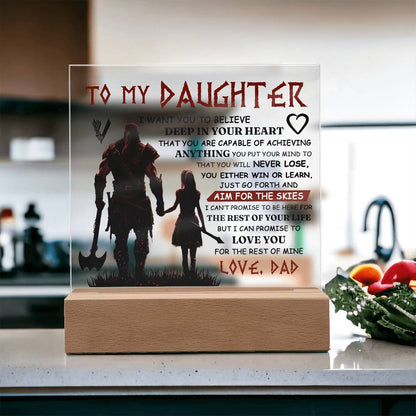 To My Daughter Skies – Acrylic Square