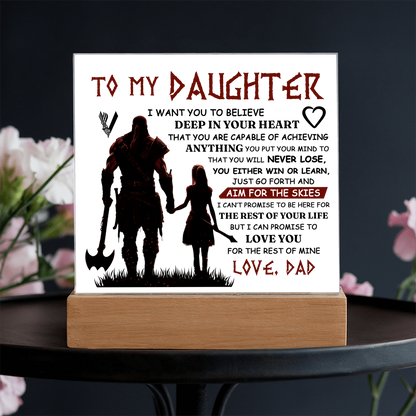 To My Daughter Skies – Acrylic Square